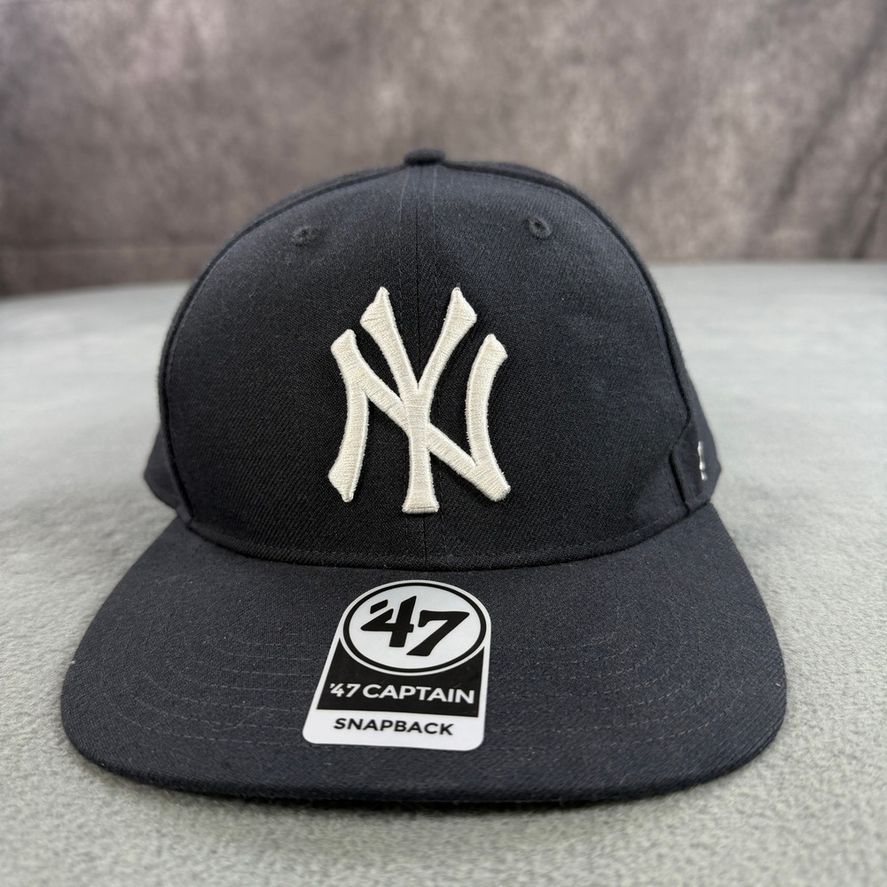 47 Brand New York Yankees Captain Snapback Hat Navy Blue MLB Baseball Cap OSFA